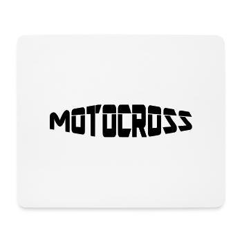 motocross - Tapis de souris (format paysage) - blanc - Devant