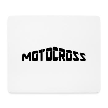 motocross - Tapis de souris (format paysage) - blanc - Devant