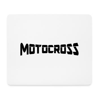 motocross - Tapis de souris (format paysage) - blanc - Devant