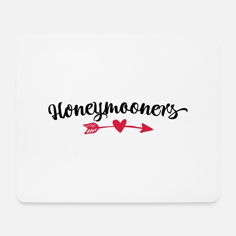 Hochzeit - Mousepad (Querformat) - Weiß