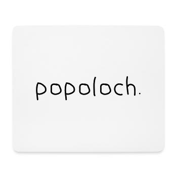 Poploch - Mousepad (Querformat) - Weiß - Vorne