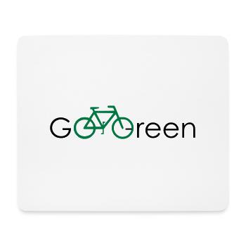 Vélo Environnement Vert Vélo Idée Cadeau - Tapis de souris (format paysage) - blanc - Devant