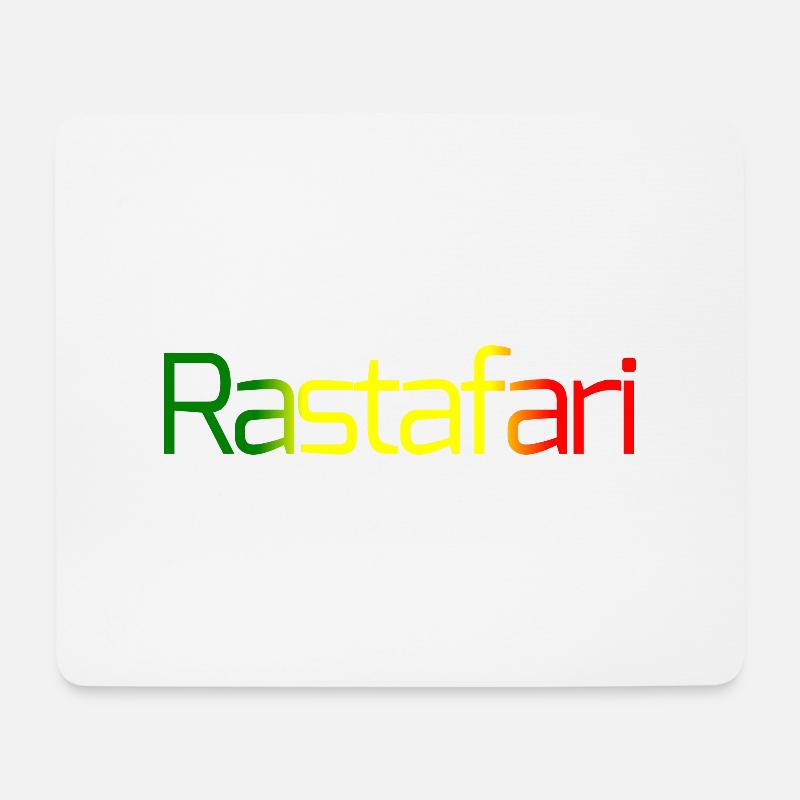 Rastafari - Mousepad (Querformat) - Weiß