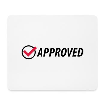 approved__f2 - Mousepad (Querformat) - Weiß - Vorne