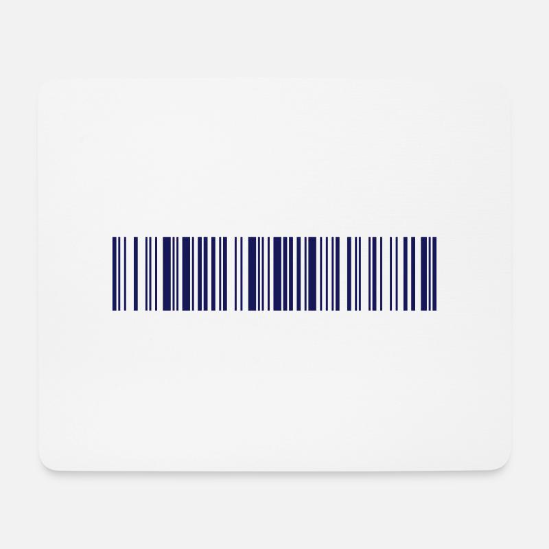 Barcode 'Not for sale' unverkäuflich ohne Text - Mousepad (Querformat) - Weiß