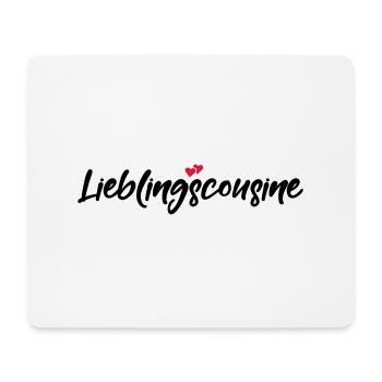 Favoricousine meilleur cadeau de la cousine Rengaine - Tapis de souris (format paysage) - blanc - Devant
