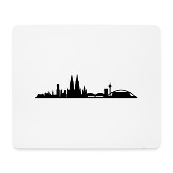 Skyline Cologne small - Mouse Pad (horizontal) - white - Front