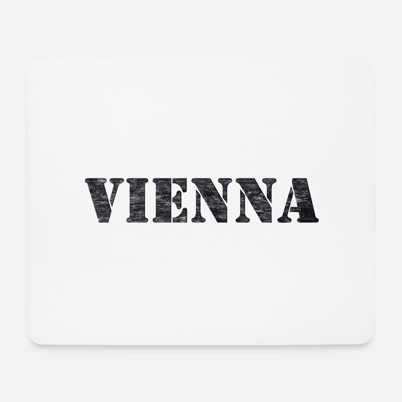 VIENNA - Mousepad (Querformat) - Weiß
