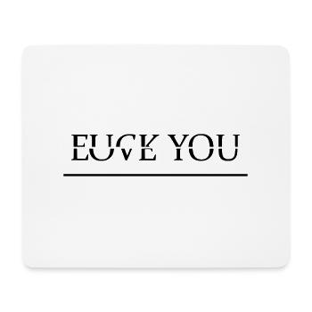 Fuck love - Mousepad (Querformat) - Weiß - Vorne