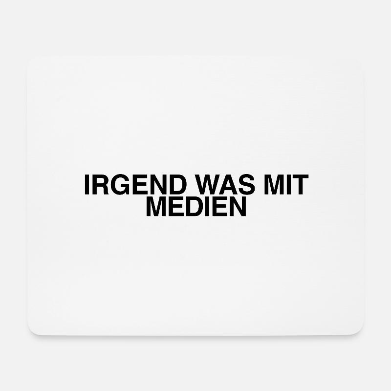Irgendwas mit Medien - Mousepad (Querformat) - Weiß