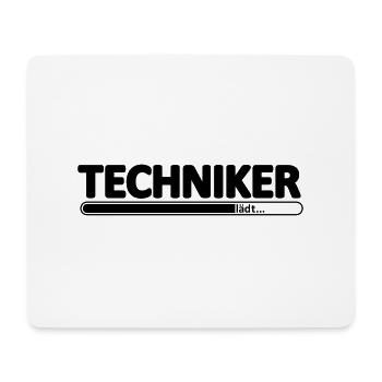Techniker // Technikerin // Wird Techniker // lädt - Mousepad (Querformat) - Weiß - Vorne
