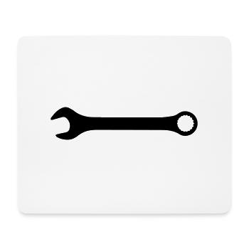 Schraubenschlüssel - Mousepad (Querformat) - Weiß - Vorne