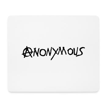 anarchy anonymous logo - Mouse Pad (horizontal) - white - Front
