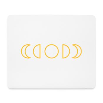Mond - Mousepad (Querformat) - Weiß - Vorne