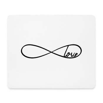 amour infini infini pour toujours illimité sans fin sy - Tapis de souris (format paysage) - blanc - Devant