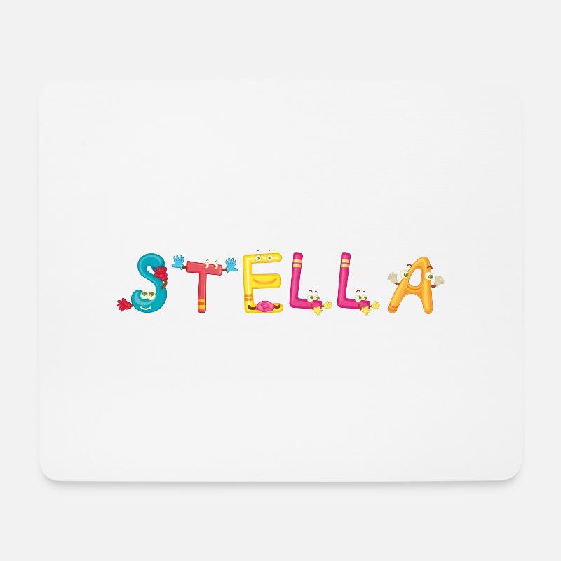 Stella - Mousepad (Querformat) - Weiß