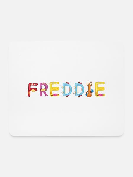 Freddie - Mousepad (Querformat) - Weiß
