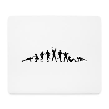 Sport - Gruppe Fitness - Mousepad (Querformat) - Weiß - Vorne