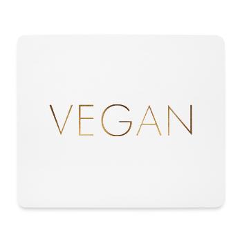 Vegan - Tapis de souris (format paysage) - blanc - Devant