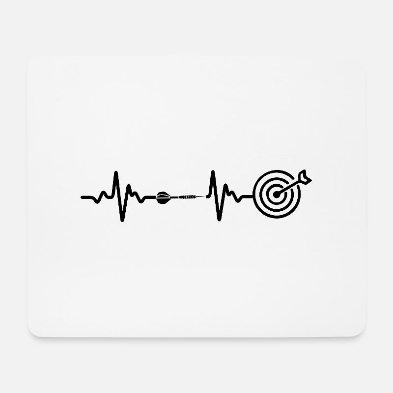 Darts Dart - Mousepad (Querformat) - Weiß