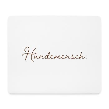 Dog man (brown) - Mouse Pad (horizontal) - white - Front