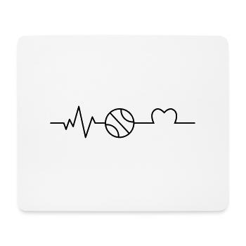 I love Volleyball - Mouse Pad (horizontal) - white - Front