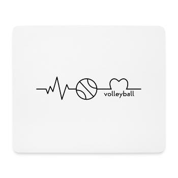 I love Volleyball - Mouse Pad (horizontal) - white - Front