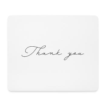 Thank You - Mouse Pad (horizontal) - white - Front