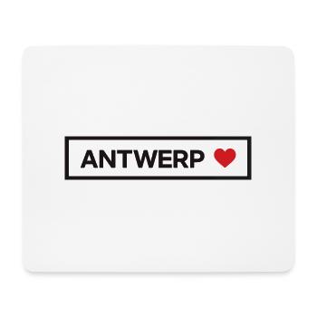 i coeur Anvers Ville Ville Etat Maison de campagne - Tapis de souris (format paysage) - blanc - Devant