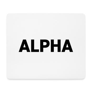 Alpha Dark Pack Rank - Mousepad (Querformat) - Weiß - Vorne