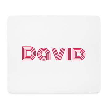 David - Mousepad (Querformat) - Weiß - Vorne