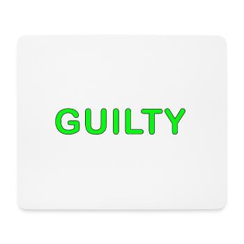 Guilty - Mousepad (Querformat) - Weiß - Vorne