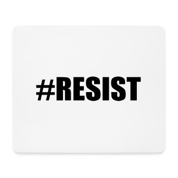 Resist - Tapis de souris (format paysage) - blanc - Devant