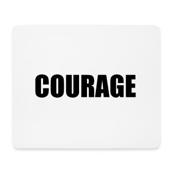 Courage - Tapis de souris (format paysage) - blanc - Devant
