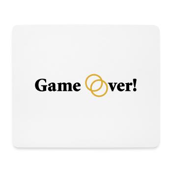 Game over Junggesellenabschied Brautpaar Trauringe - Mousepad (Querformat) - Weiß - Vorne