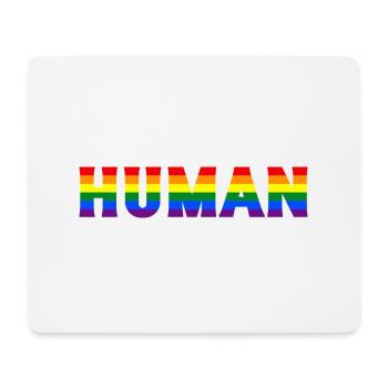 Human Gay Pride Lgbtq Rainbow Transgender Bisexual - Mousepad (Querformat) - Weiß - Vorne