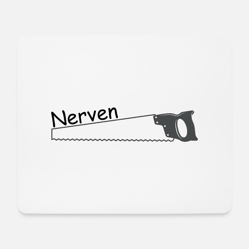 Nervensäge - Mousepad (Querformat) - Weiß