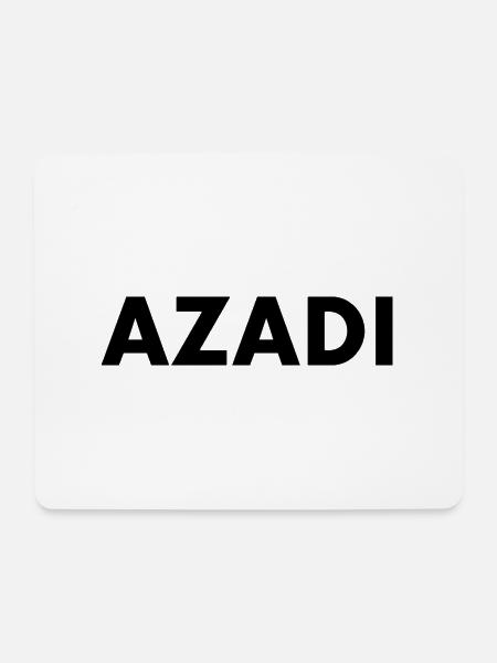 Azadi - Mousepad (Querformat) - Weiß
