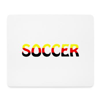 Fußball Football - Tapis de souris (format paysage) - blanc - Devant