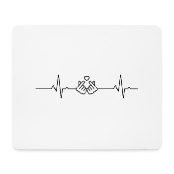 Rhythm of My Heart et la musique K-Pop - Tapis de souris (format paysage) - blanc - Devant