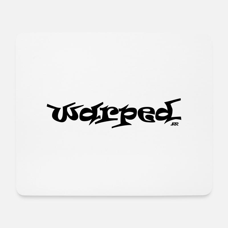 warped - Mousepad (Querformat) - Weiß
