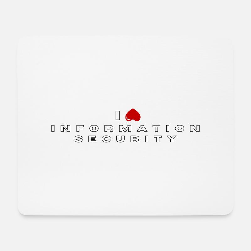 Ich hasse Informationssicherheit - Mousepad (Querformat) - Weiß