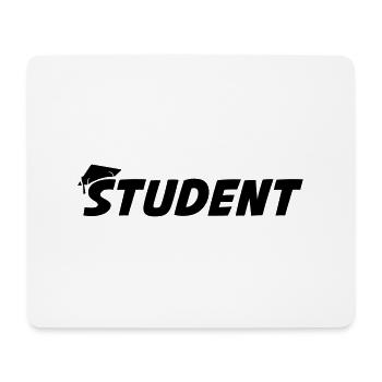 student - Mousepad (Querformat) - Weiß - Vorne