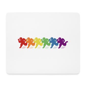 Regenbogen Bären Parade! - Mousepad (Querformat) - Weiß - Vorne