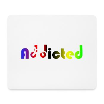 cycliste champion du monde addicted accro - Tapis de souris (format paysage) - blanc - Devant