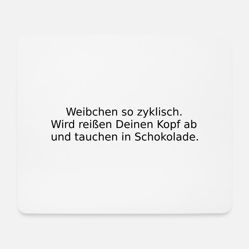 So zyklisch. - Mousepad (Querformat) - Weiß