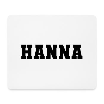 Name - Hanna - Mousepad (Querformat) - Weiß - Vorne