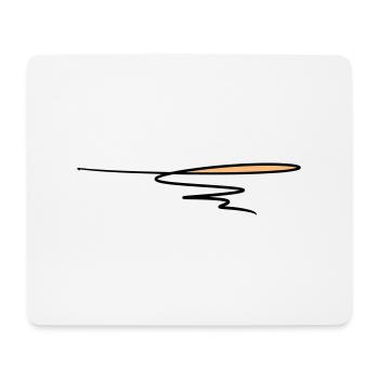 Decorative line. Text decoration. Hand drawn. - Mouse Pad (horizontal) - white - Front