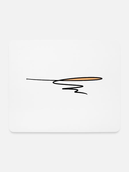 Decorative line. Text decoration. Hand drawn. - Mouse Pad (horizontal) - white