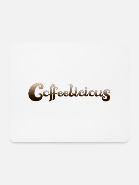 Coffeelicious - Mousepad (Querformat) - Weiß